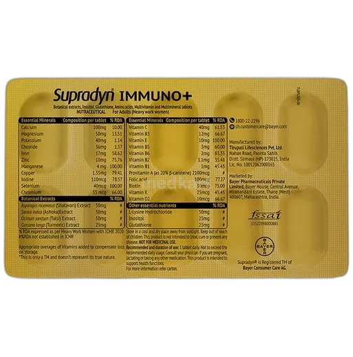 supradyn immuno plus tablet 10's